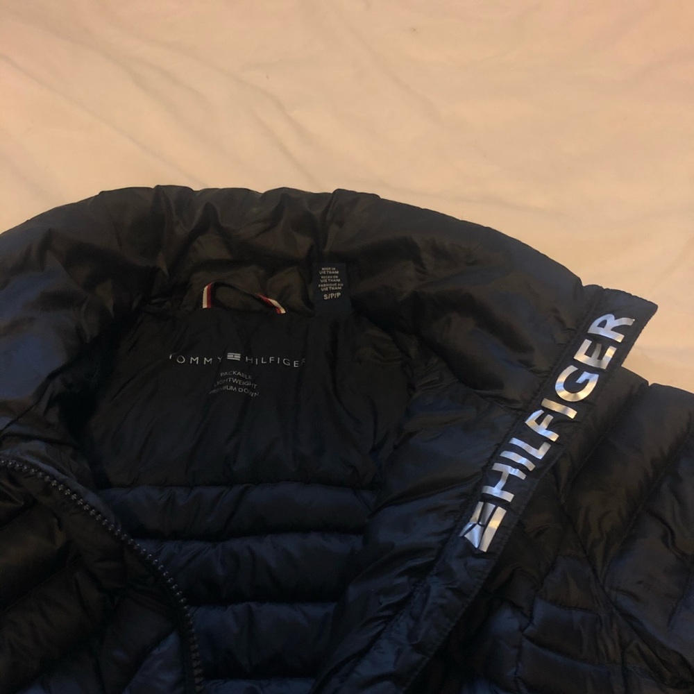 Tommy Hilfiger black packable down jacket